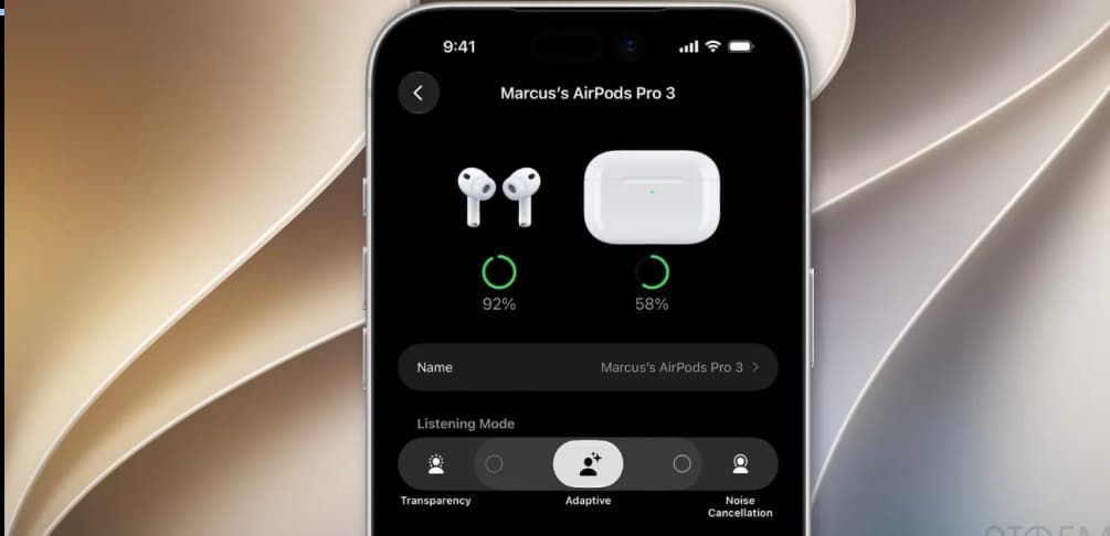 iOS 27 Beta 3 يُبسّط التحكم في وضع Adaptive لسماعات AirPods: ما الجديد؟