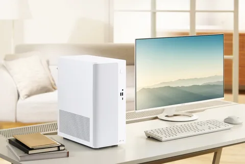 Asus V500 Mini Tower 2026: حاسوب مكتبي مصغر بمعالجات AMD Ryzen وتصميم يجمع بين الأناقة والأداء