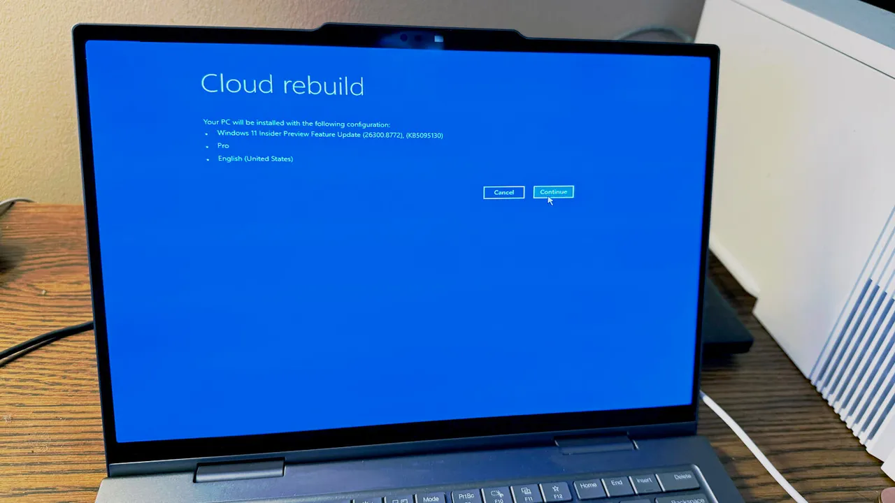 ميزة Cloud Rebuild الجديدة: كيف تُعيد ويندوز 11 للحياة حتى لو رفض الإقلاع