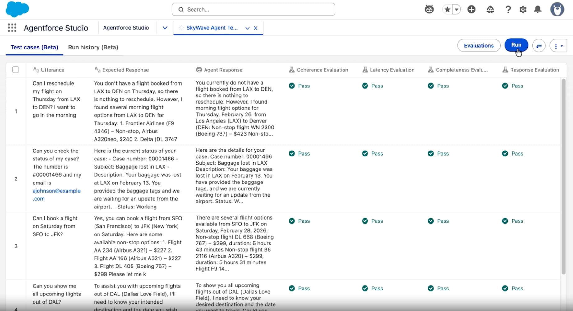مثال على تدفق أتمتة معقد في Flow Builder