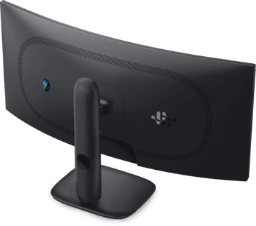 المنافذ الخلفية لشاشة Alienware تشمل HDMI 2.1 وDisplayPort 1.4 ومنافذ USB