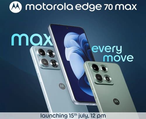 Motorola Edge 70 Max: بطارية 7,100 مللي أمبير ومعالج Snapdragon 8 Gen 5 قبل الإطلاق في 15 يوليو