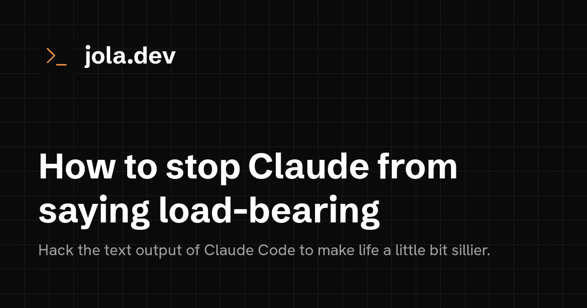 Fix Claude's annoying verbal tics with a simple Python hook