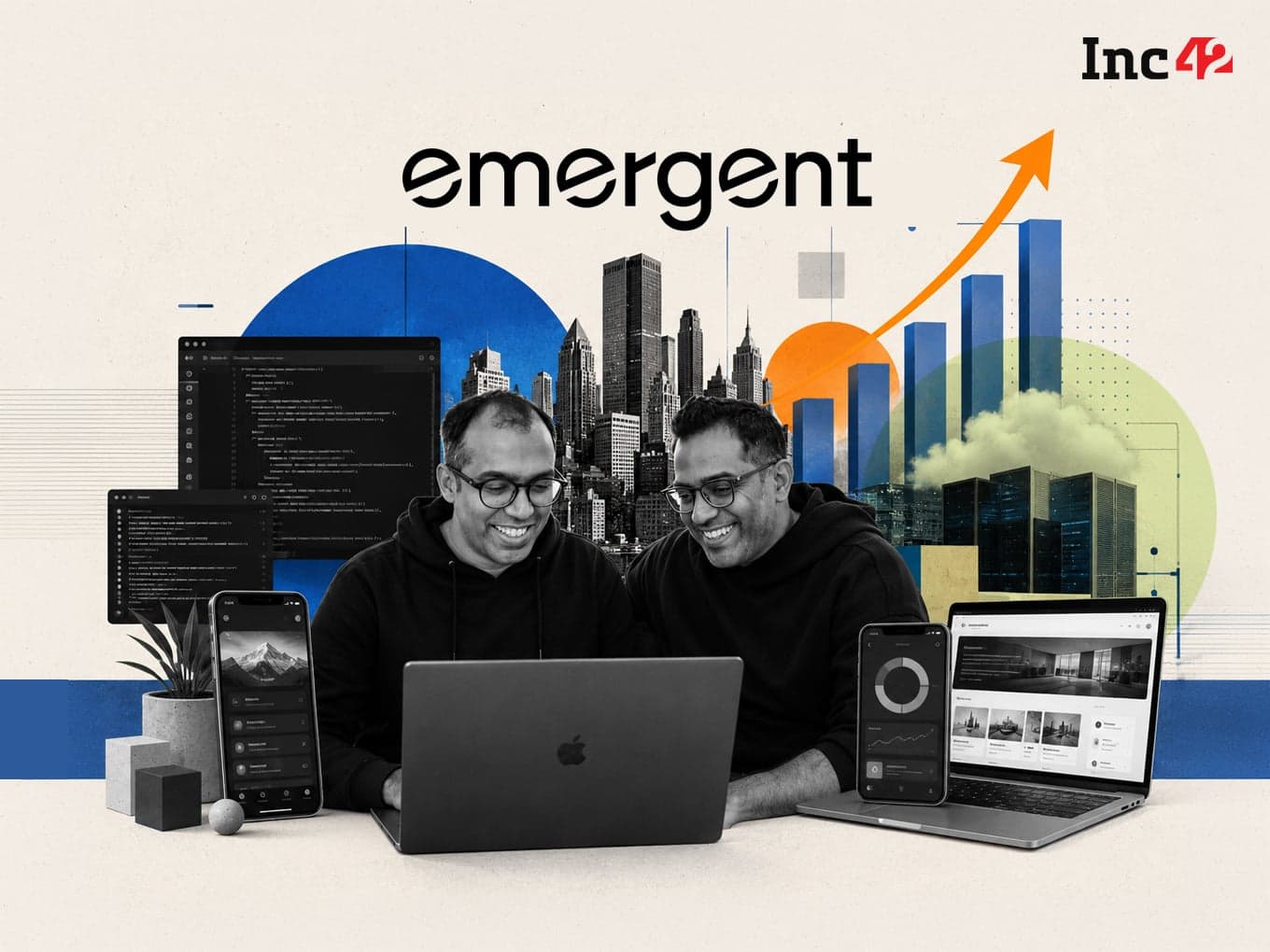 رسم بياني يوضح نمو إيرادات Emergent