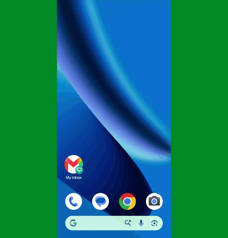 تطبيق Popup Widget يعرض ودجت البريد الإلكتروني في نافذة منبثقة فوق الشاشة الرئيسية