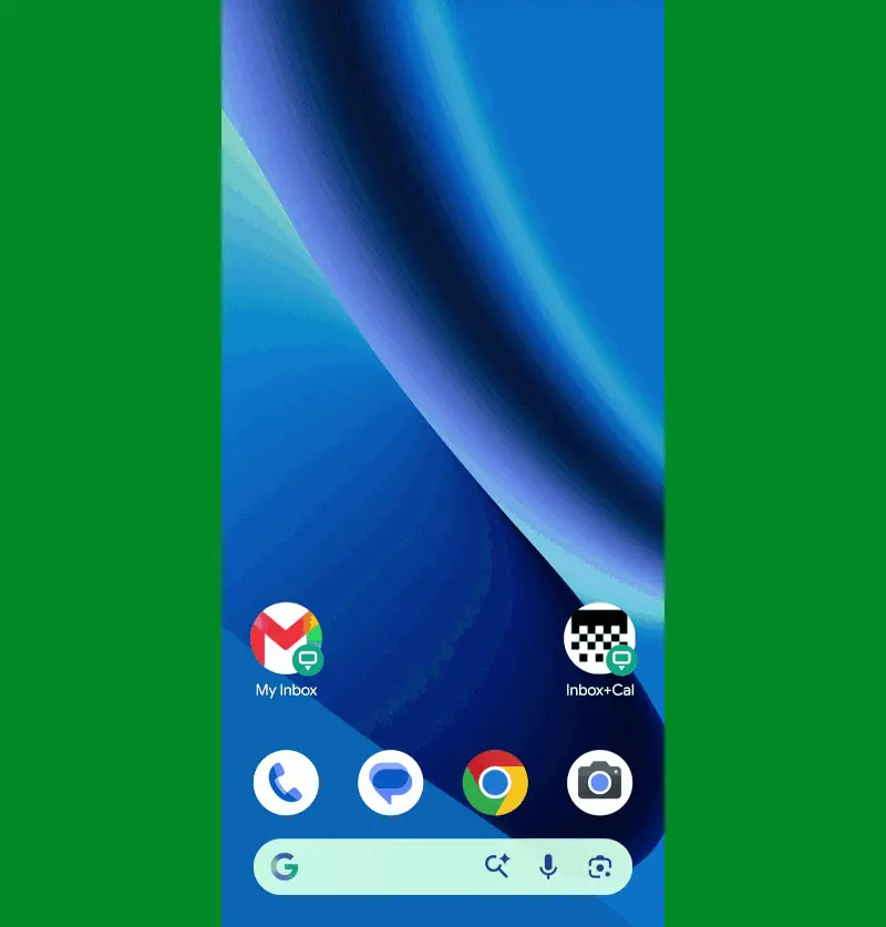 Popup Widget يعرض ودجتي البريد والتقويم معاً في نافذة واحدة
