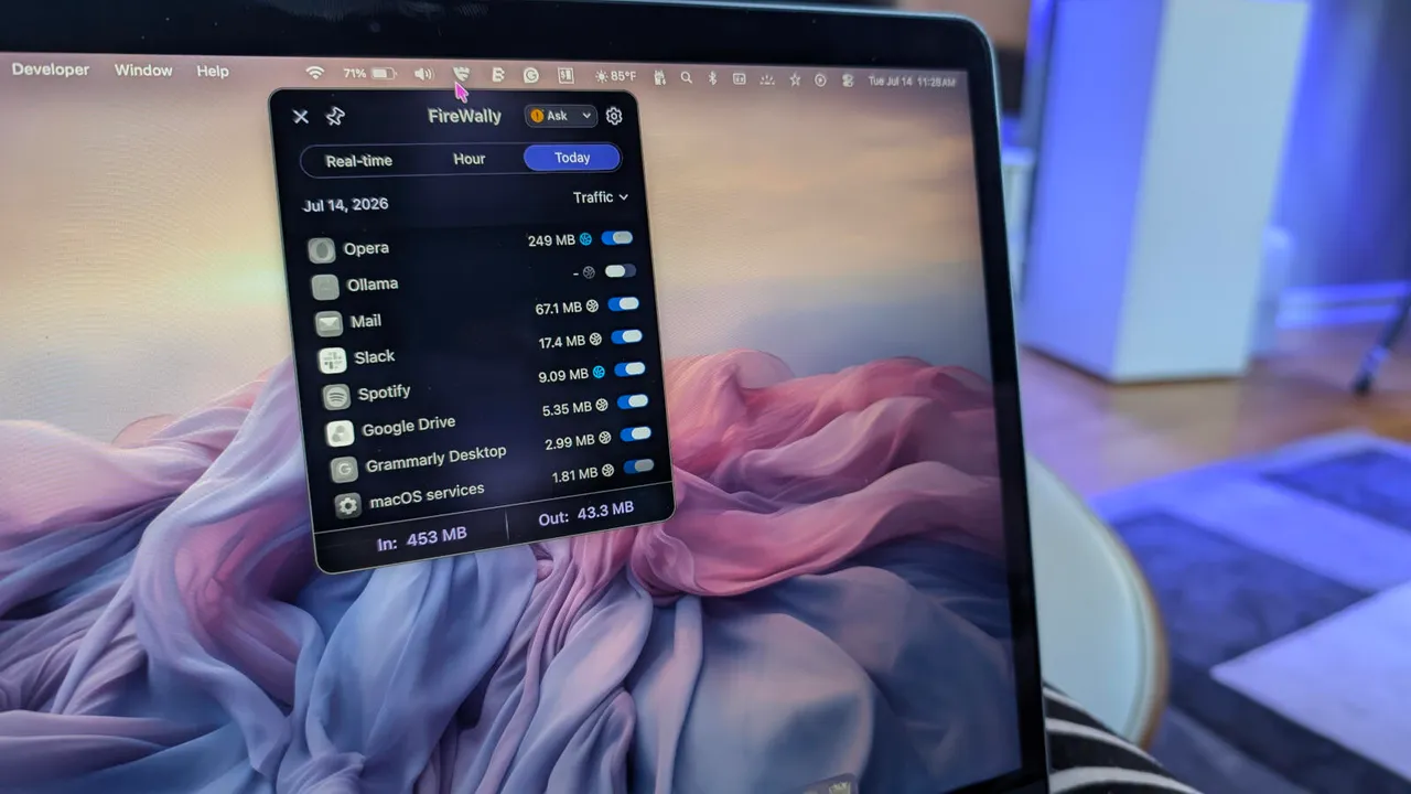 Firewally: a free Mac app that shows which apps phone home