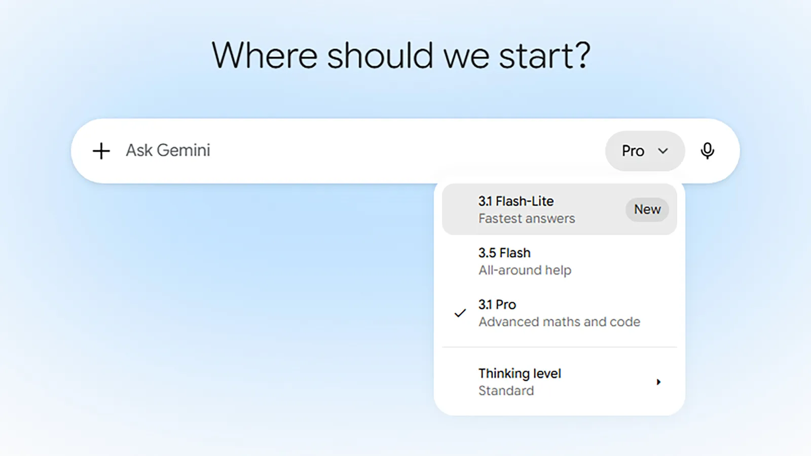 جدول مقارنة بين باقات Gemini AI المختلفة من حيث السعر والحدود