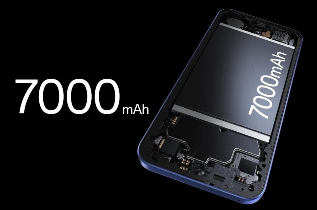 رسم توضيحي يُبرز مواصفات Oppo A7 Pro Max المتوقعة من بطارية وشاشة وكاميرات