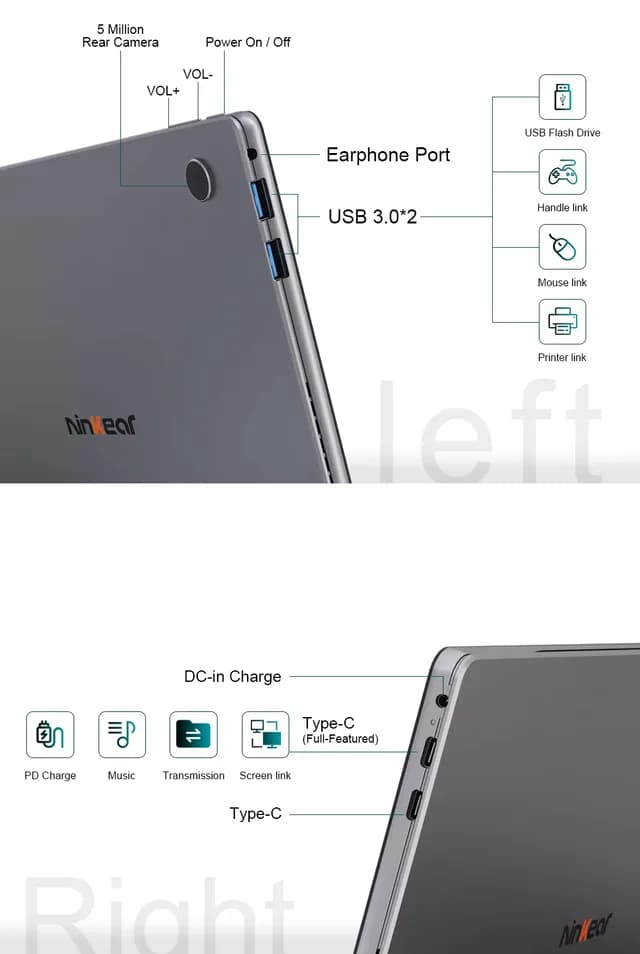 Ninkear S13 Neo: حاسوب لوحي بشاشة لمس 13 بوصة ينافس Surface بسعر اقتصادي
