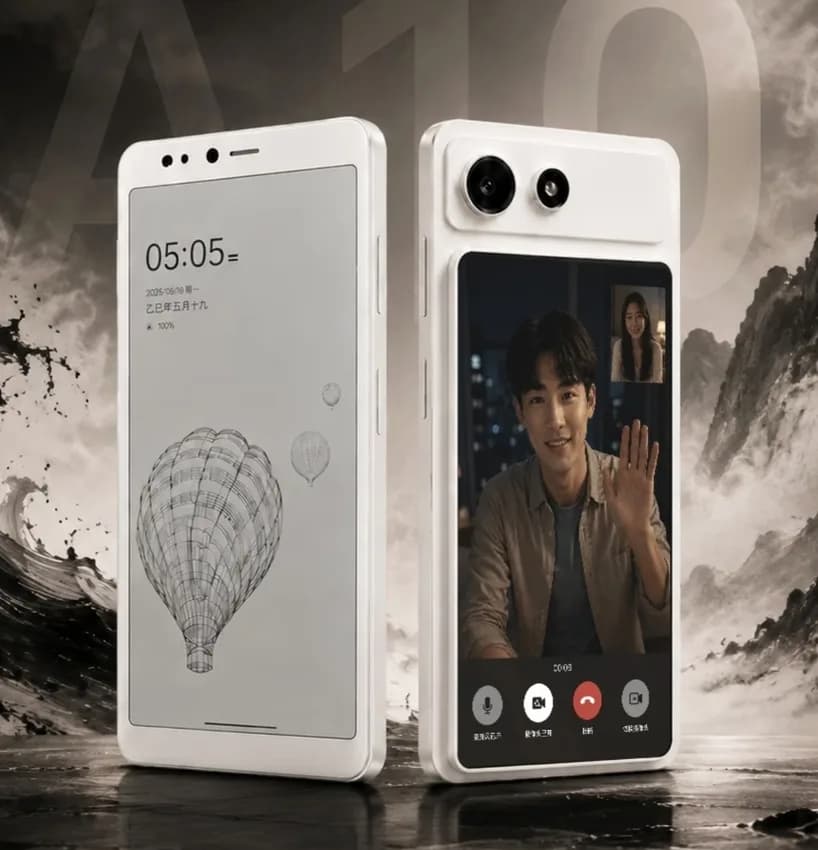 هاتف Hisense A10 بشاشة e-ink: تصميم معياري وشاشة ثانوية مغناطيسية قابلة للفصل