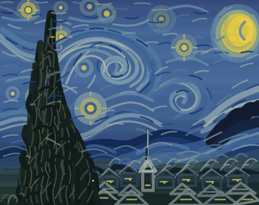 Starry Night by GPT-5.6 Sol