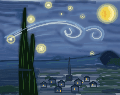 Starry Night by Claude Fable 5
