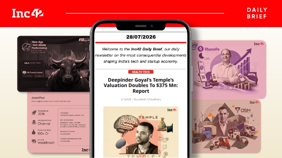 Temple ترفع تقييمها إلى 375 مليون دولار وPhonePe تخسر 2,792 كرور روبية: أبرز تحركات التكنولوجيا المالية