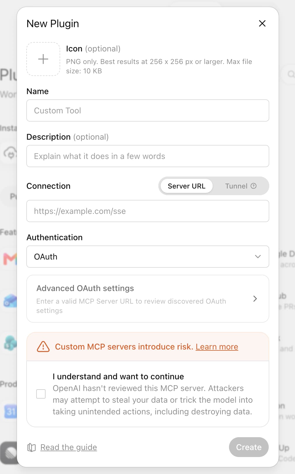 Zapier plugin for ChatGPT showing available app connections