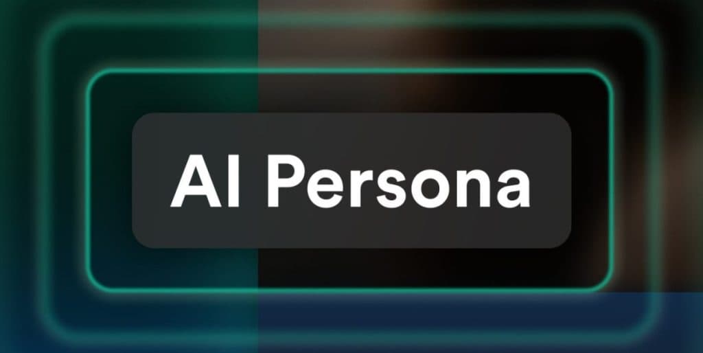 واجهة تطبيق سبوتيفاي تعرض صفحة فنان مع وسم AI Persona