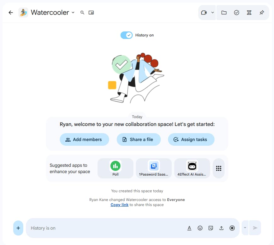 Slack huddle in progress with screen sharing enabled
