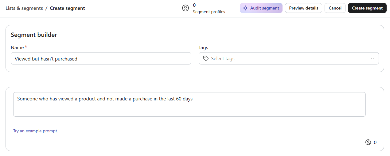 Klaviyo eCommerce workflow builder with abandoned cart automation
