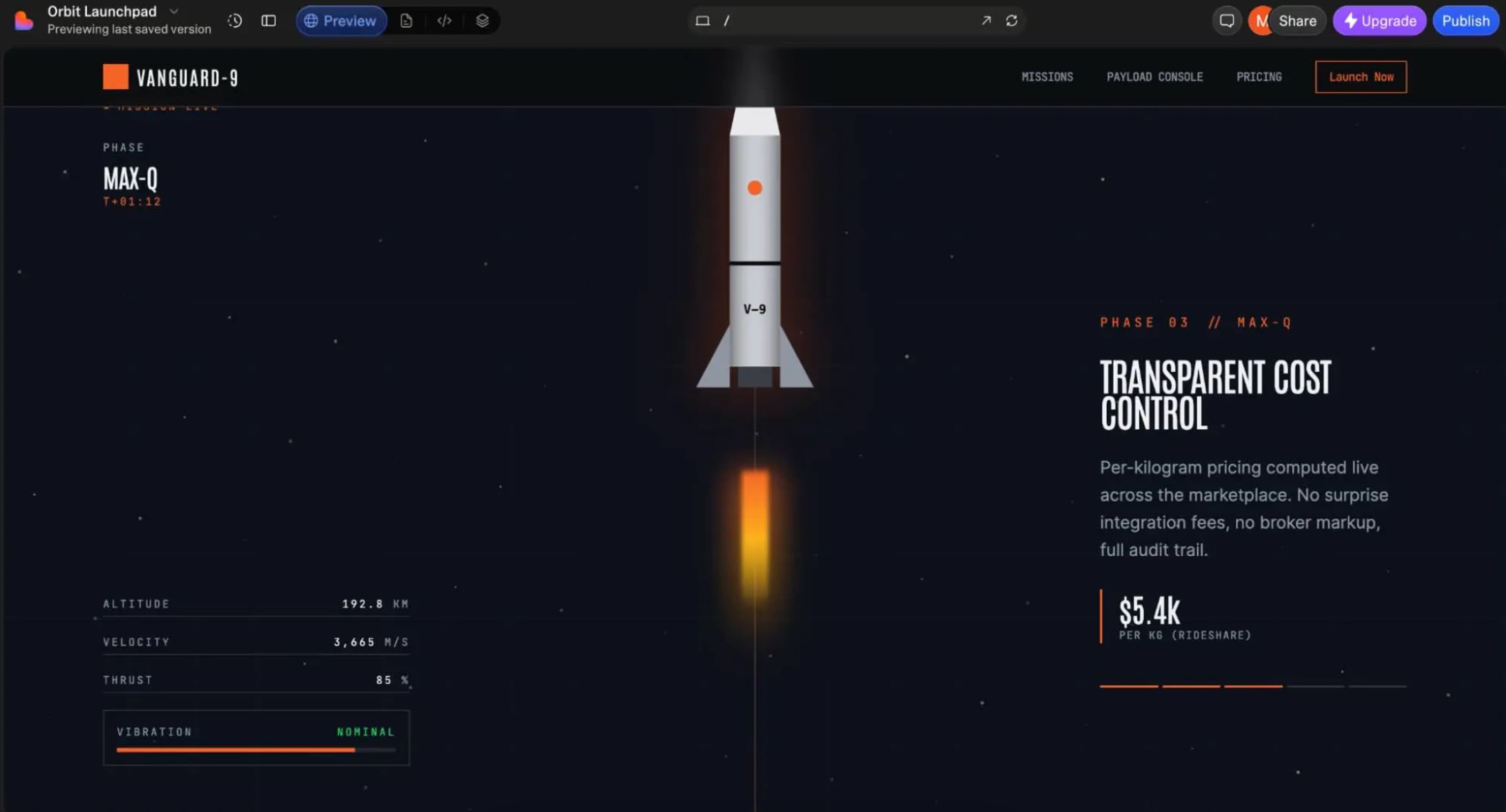 Lovable app builder interface with visual design and code generation