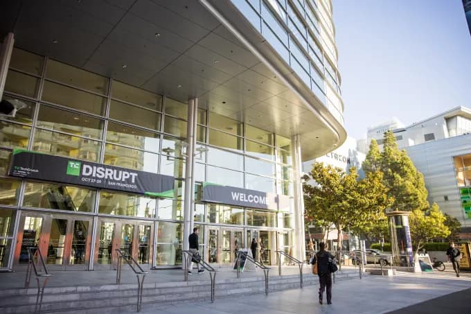 Crowd at Moscone Center West during TechCrunch Disrupt 2025