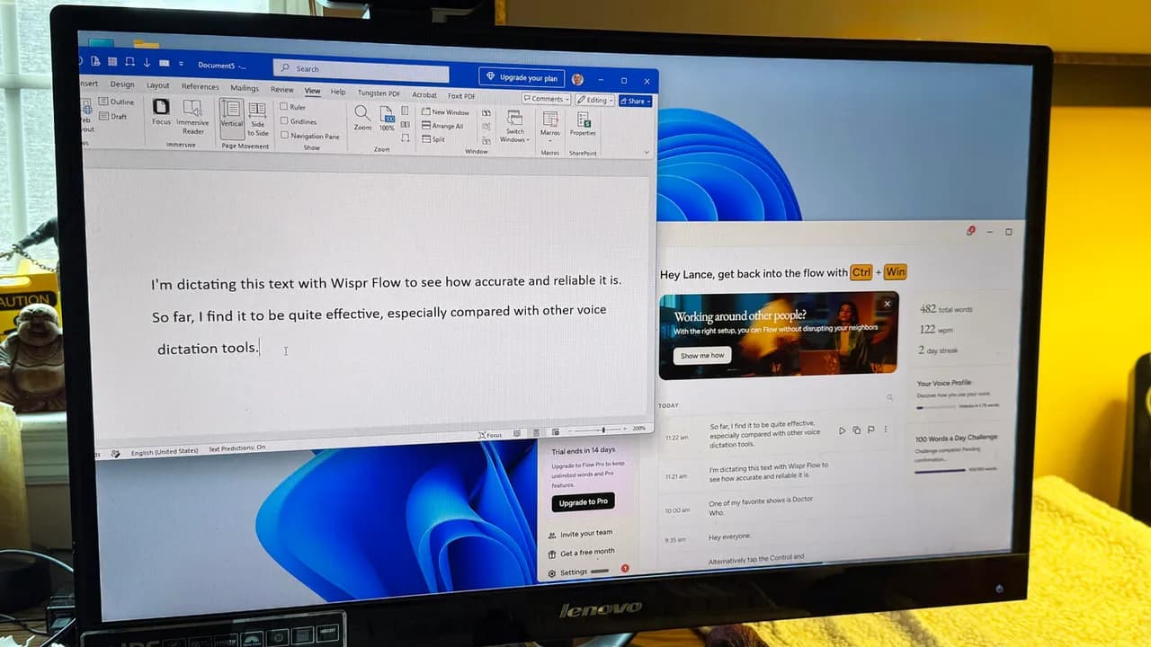 Wispr Flow beats built-in dictation: free trial setup