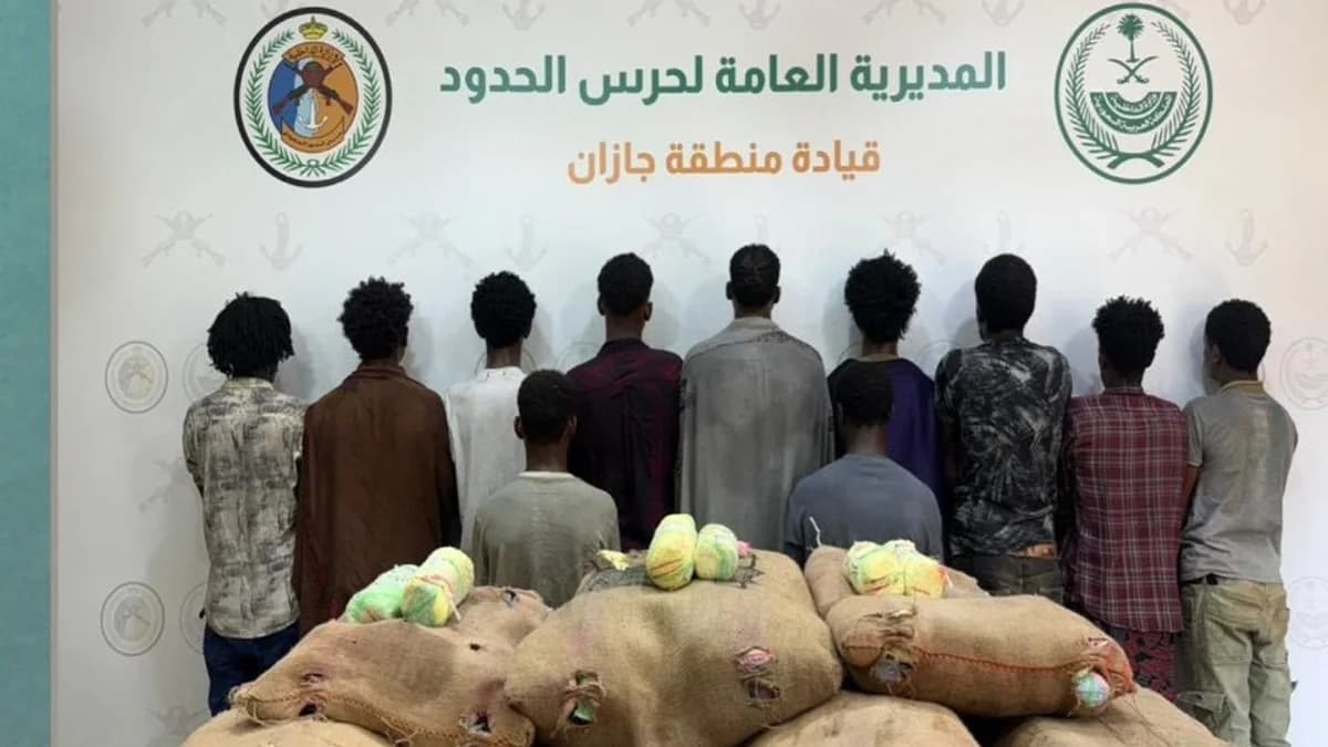 Saudi Border Guard seizes 220 kg khat, arrests 11 in Jazan