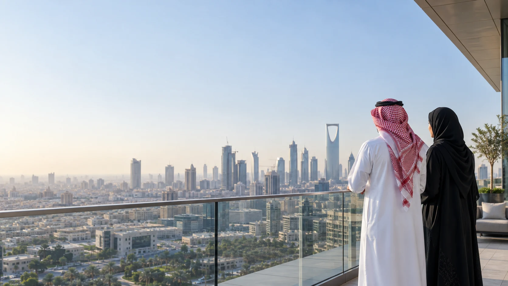 مشهد أعمال سعودي توضيحي