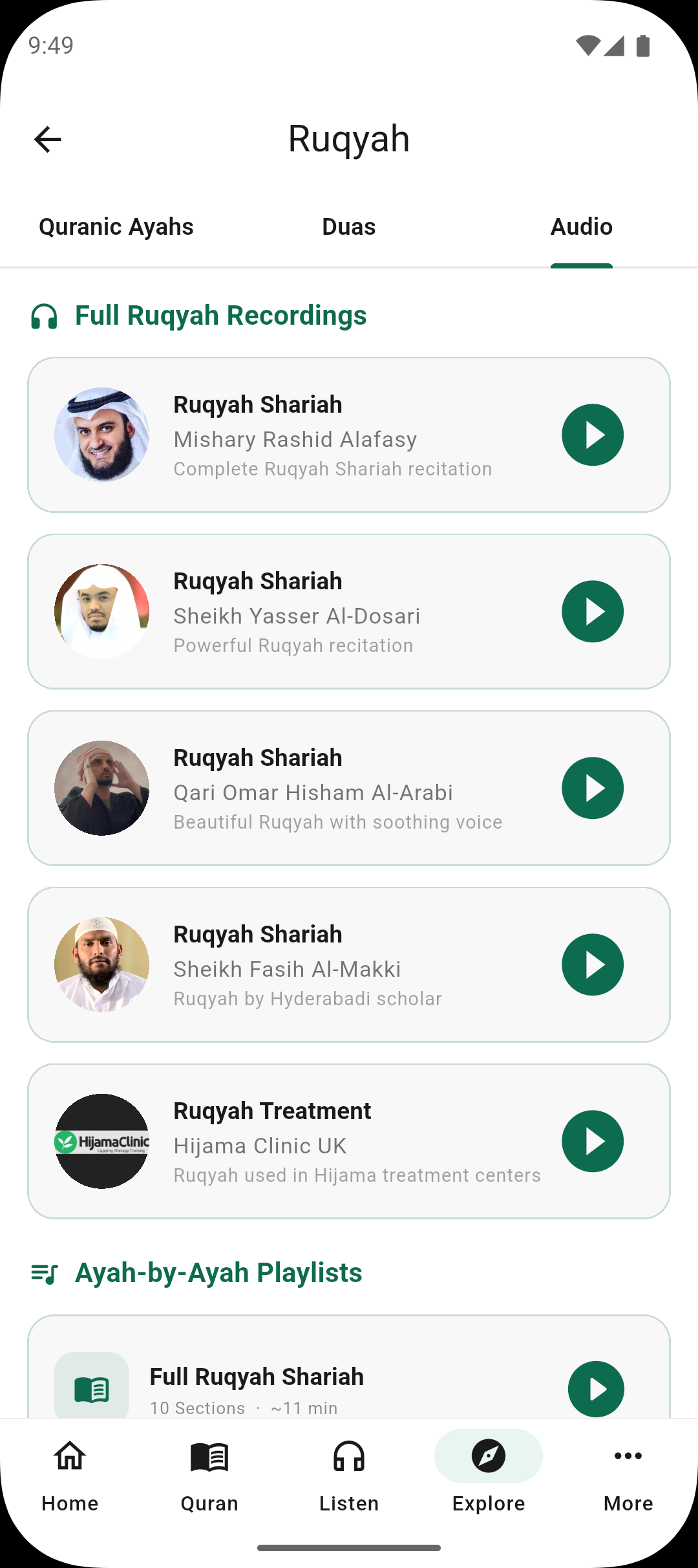 Quran Hub — translations