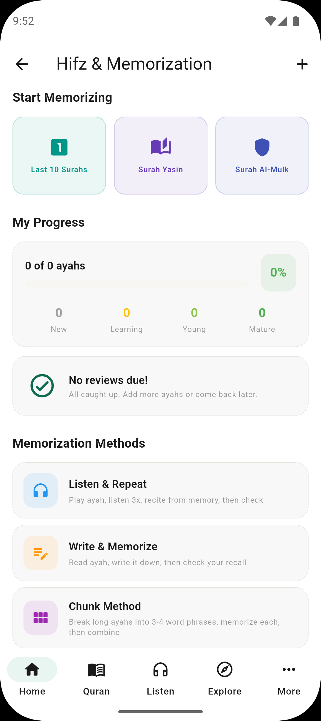 Quran Hub — instructor view